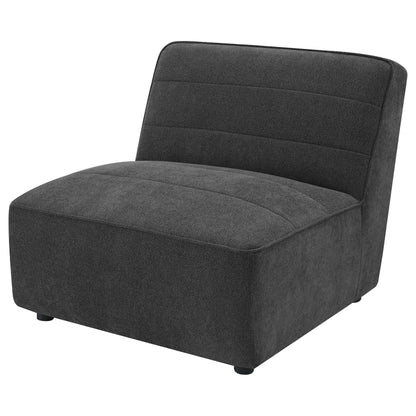  Coaster Furniture Sunny 552081 Upholstered Armless Chair - Dark Charcoal IMAGE 6