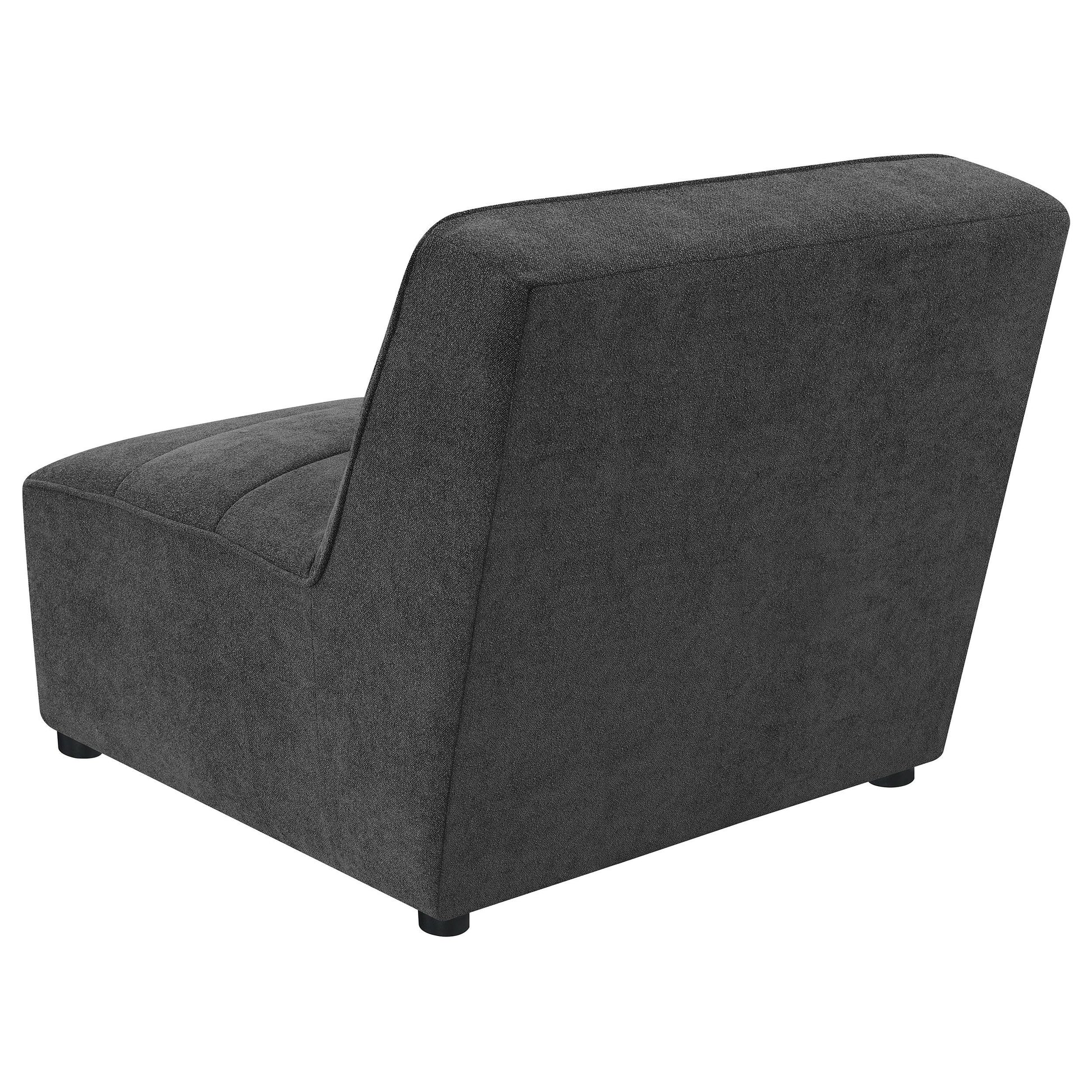  Coaster Furniture Sunny 552081 Upholstered Armless Chair - Dark Charcoal IMAGE 8