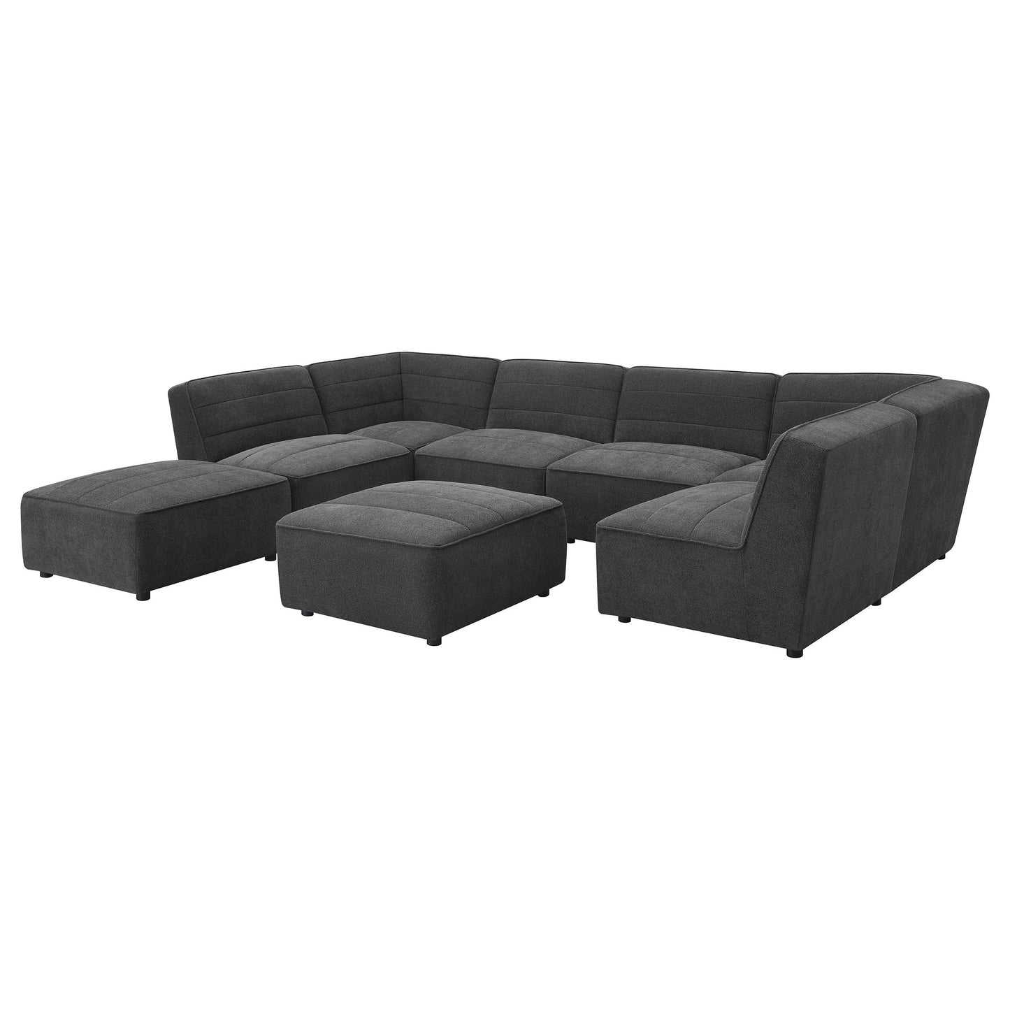  Coaster Furniture Sunny 552082 Upholstered Corner Chair - Dark Charcoal IMAGE 11