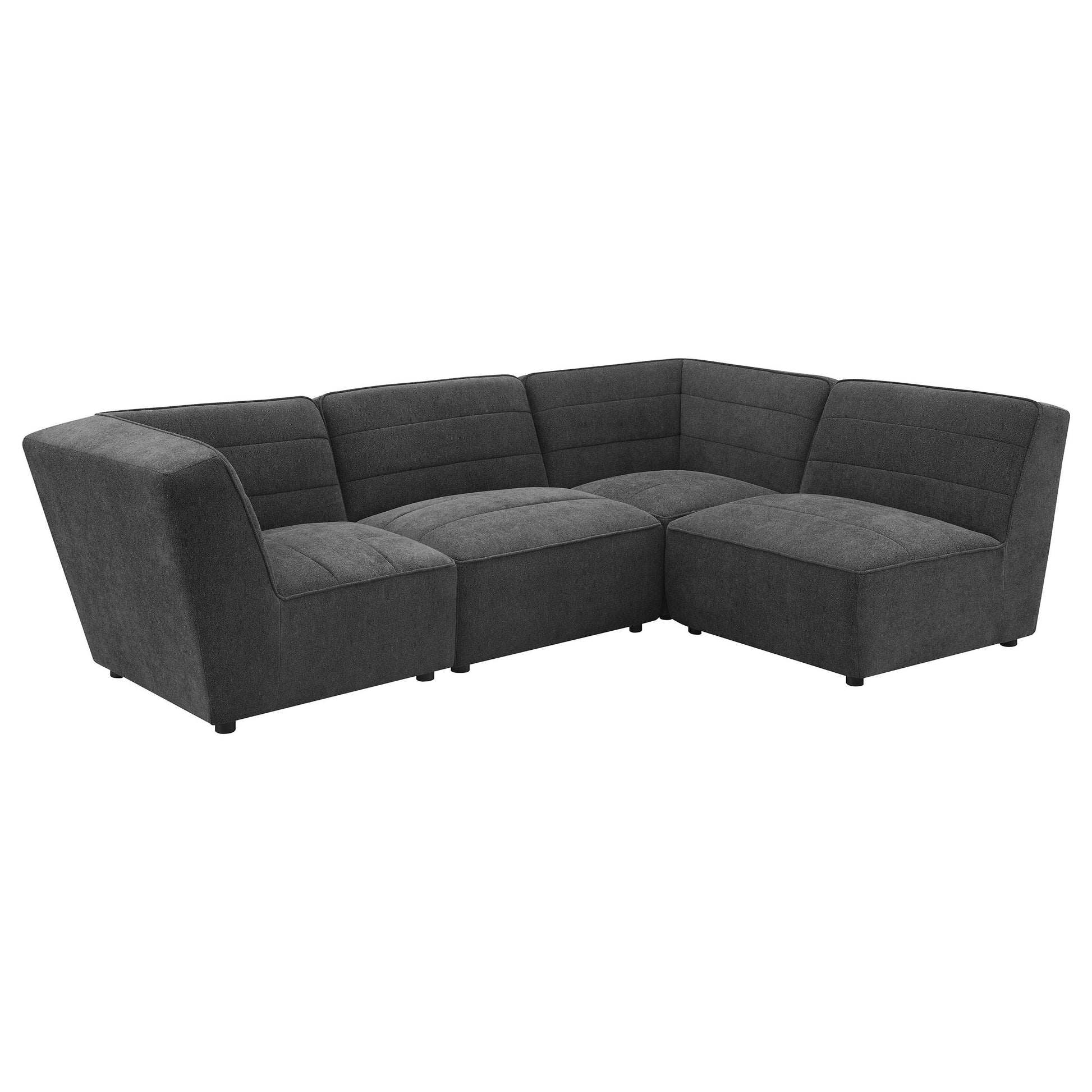  Coaster Furniture Sunny 552082 Upholstered Corner Chair - Dark Charcoal IMAGE 16