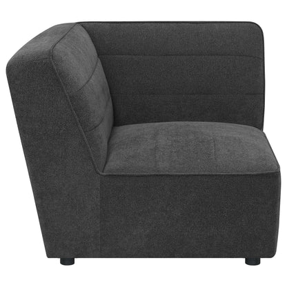  Coaster Furniture Sunny 552082 Upholstered Corner Chair - Dark Charcoal IMAGE 4