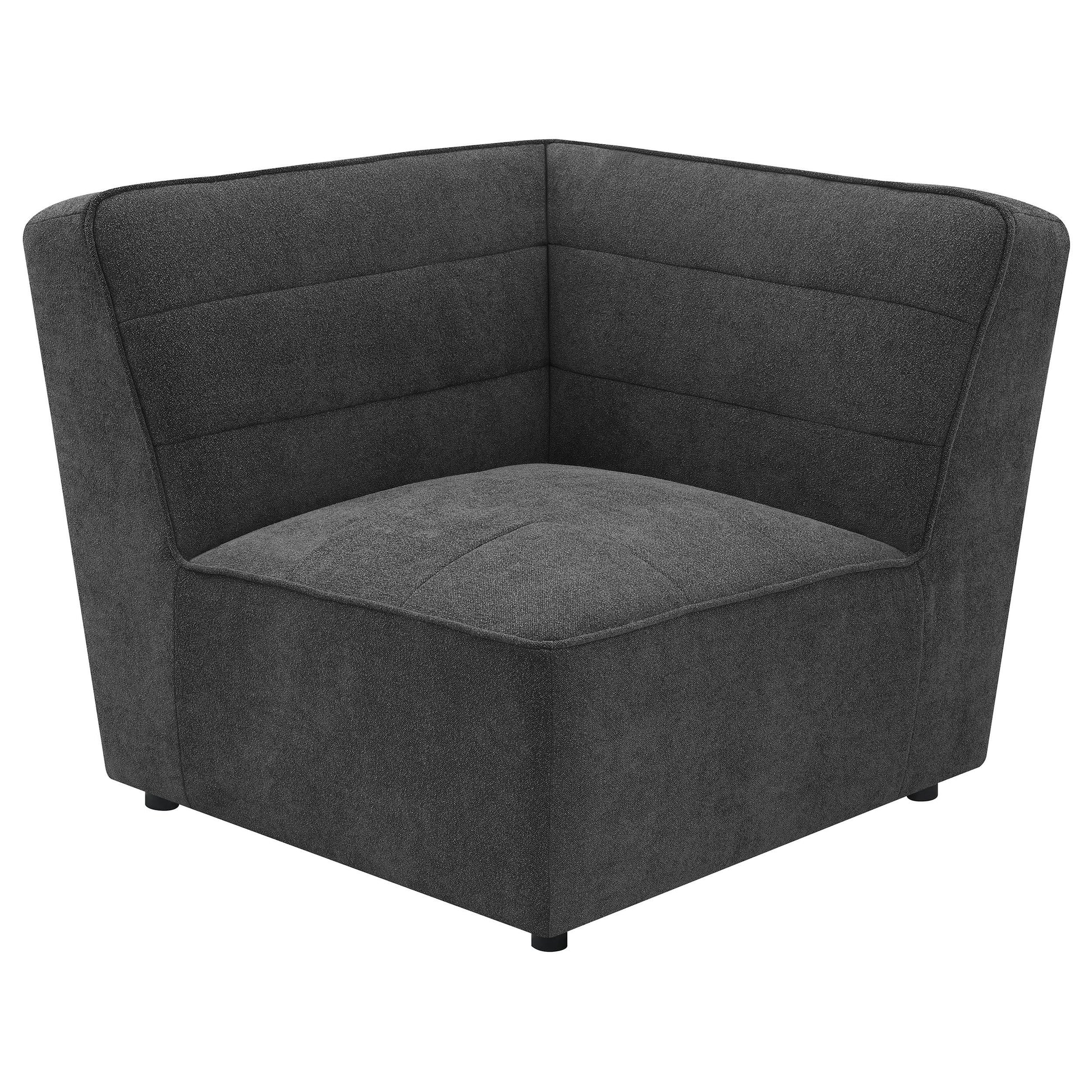  Coaster Furniture Sunny 552082 Upholstered Corner Chair - Dark Charcoal IMAGE 5