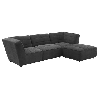  Coaster Furniture Sunny 552082 Upholstered Corner Chair - Dark Charcoal IMAGE 6