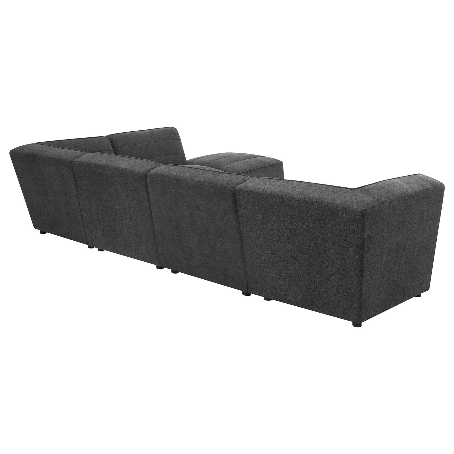  Coaster Furniture Sunny 552082 Upholstered Corner Chair - Dark Charcoal IMAGE 9