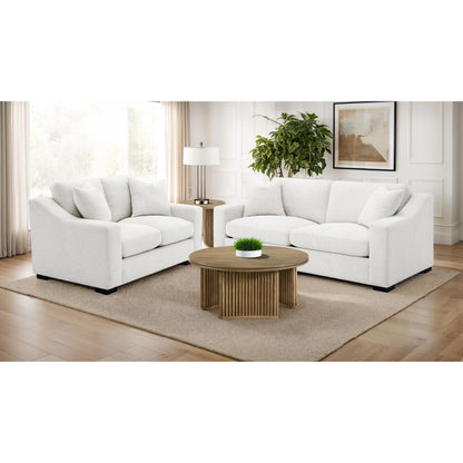  Coaster Furniture Ashlyn 552091 Fabric Upholstered Track Arm Sofa - Sand IMAGE 5