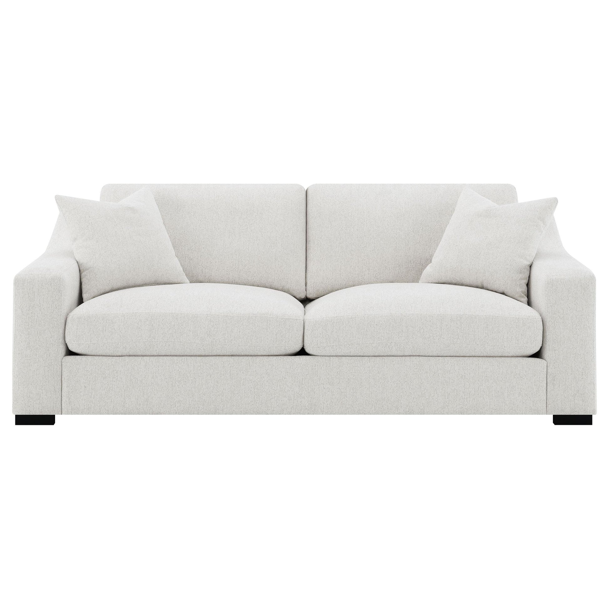  Coaster Furniture Ashlyn 552091 Fabric Upholstered Track Arm Sofa - Sand IMAGE 6