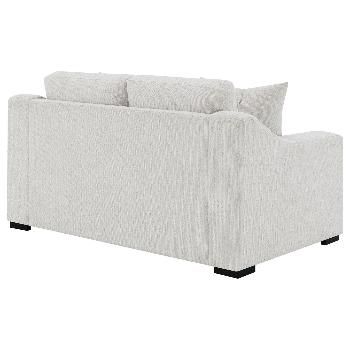  Coaster Furniture Ashlyn 552092 Fabric Upholstered Track Arm Loveseat - Sand IMAGE 10
