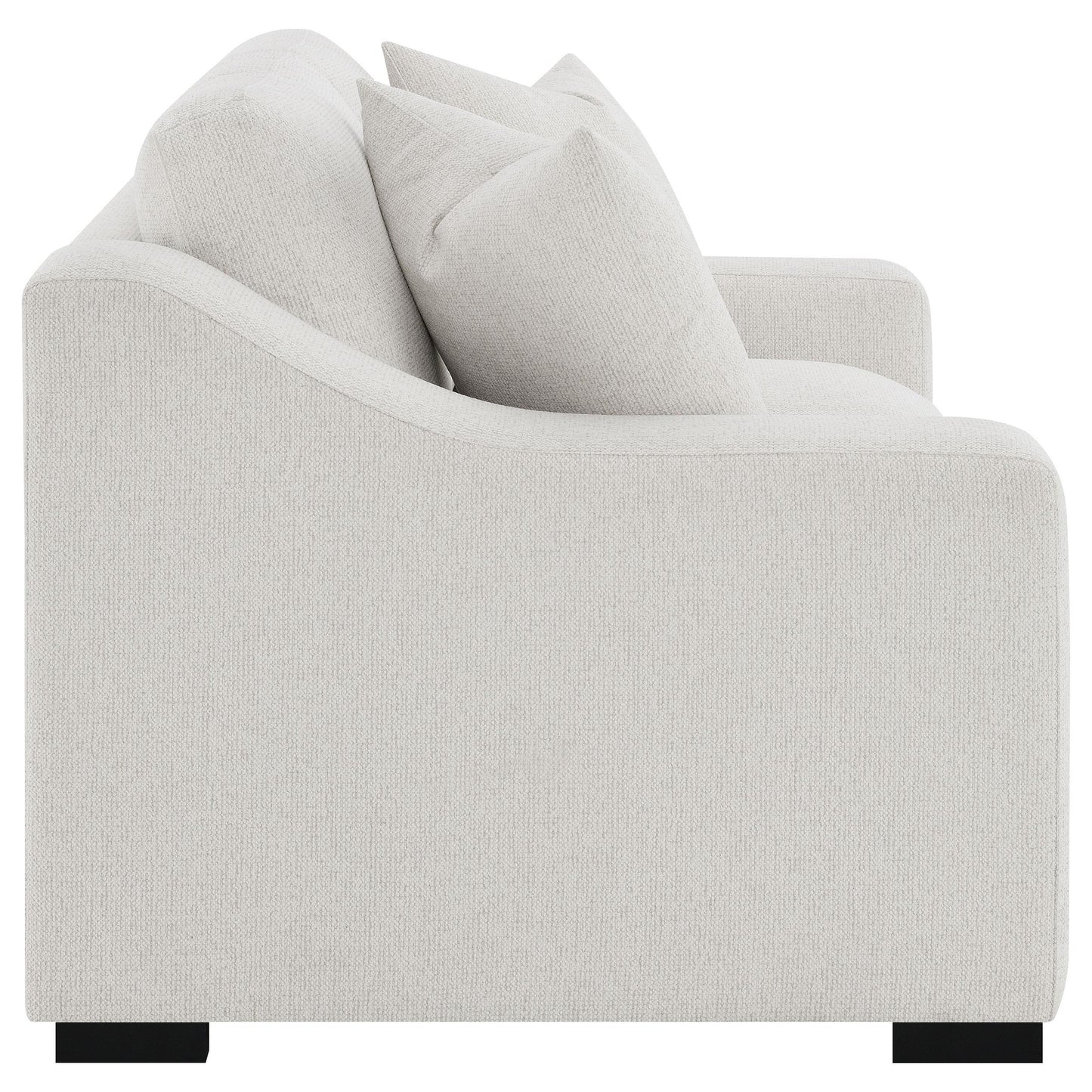  Coaster Furniture Ashlyn 552092 Fabric Upholstered Track Arm Loveseat - Sand IMAGE 12