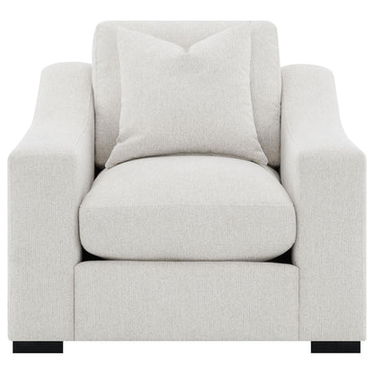  Coaster Furniture Ashlyn 552093 Fabric Upholstered Track Arm Accent Chair - Sand IMAGE 7