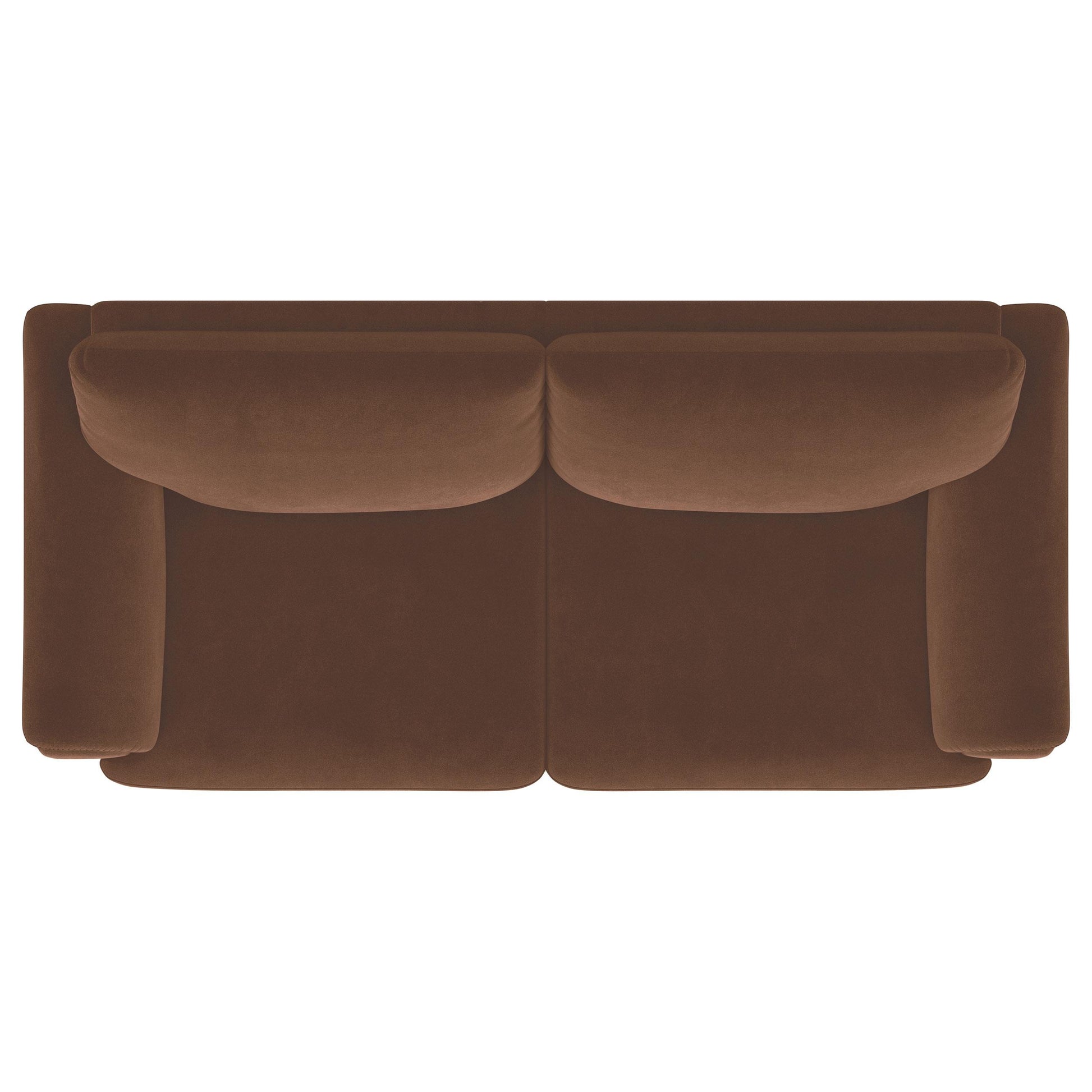  Coaster Furniture Selma 552101 Velvet Upholstered Crescent Arm Sofa - Rust IMAGE 12