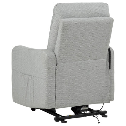  Coaster Furniture Dayes 600130P Upholstered Power Lift Recliner Chair - Light Grey IMAGE 11