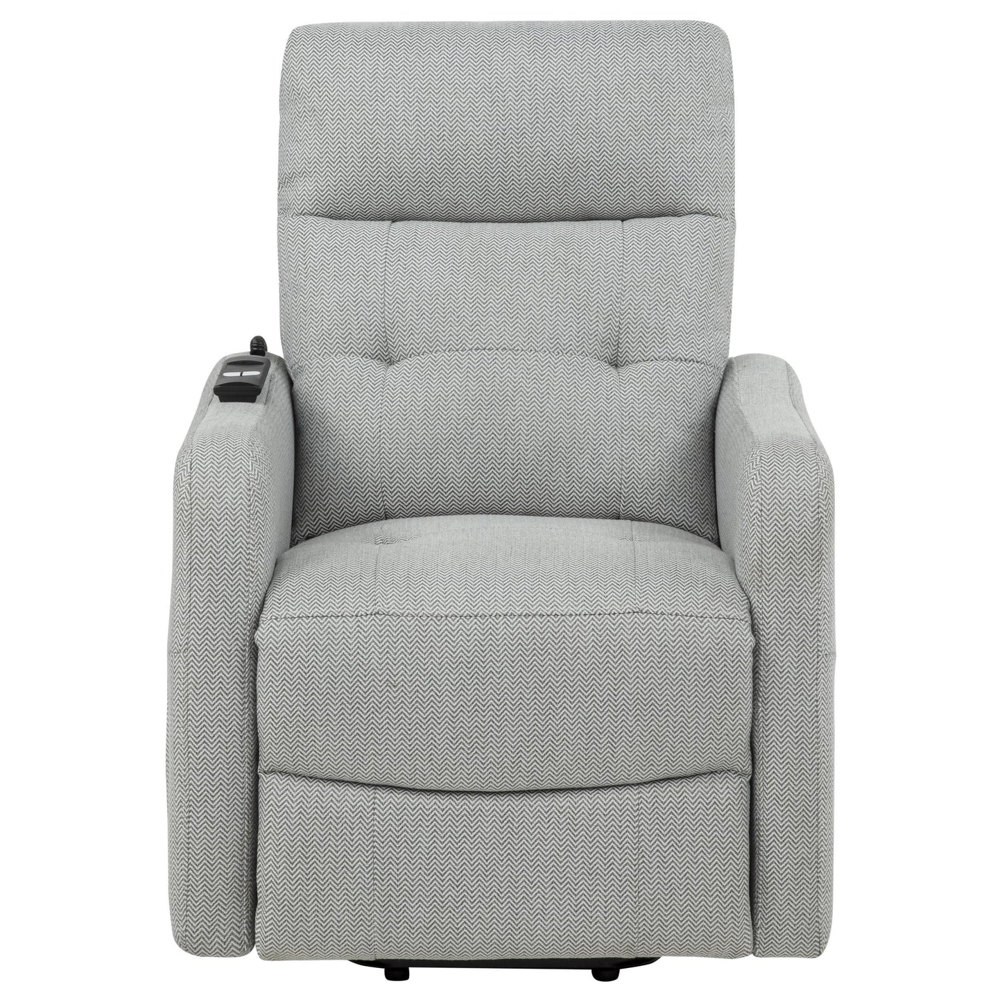  Coaster Furniture Dayes 600130P Upholstered Power Lift Recliner Chair - Light Grey IMAGE 6