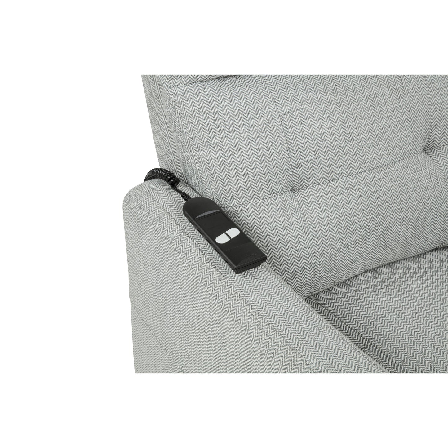  Coaster Furniture Dayes 600130P Upholstered Power Lift Recliner Chair - Light Grey IMAGE 8