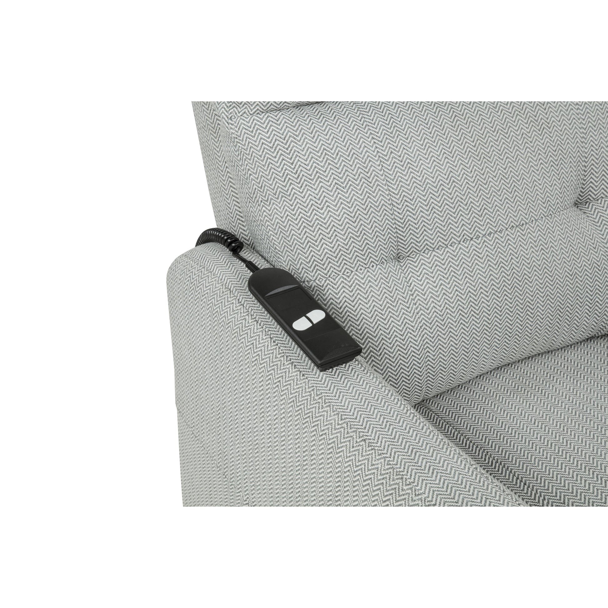  Coaster Furniture Dayes 600130P Upholstered Power Lift Recliner Chair - Light Grey IMAGE 8
