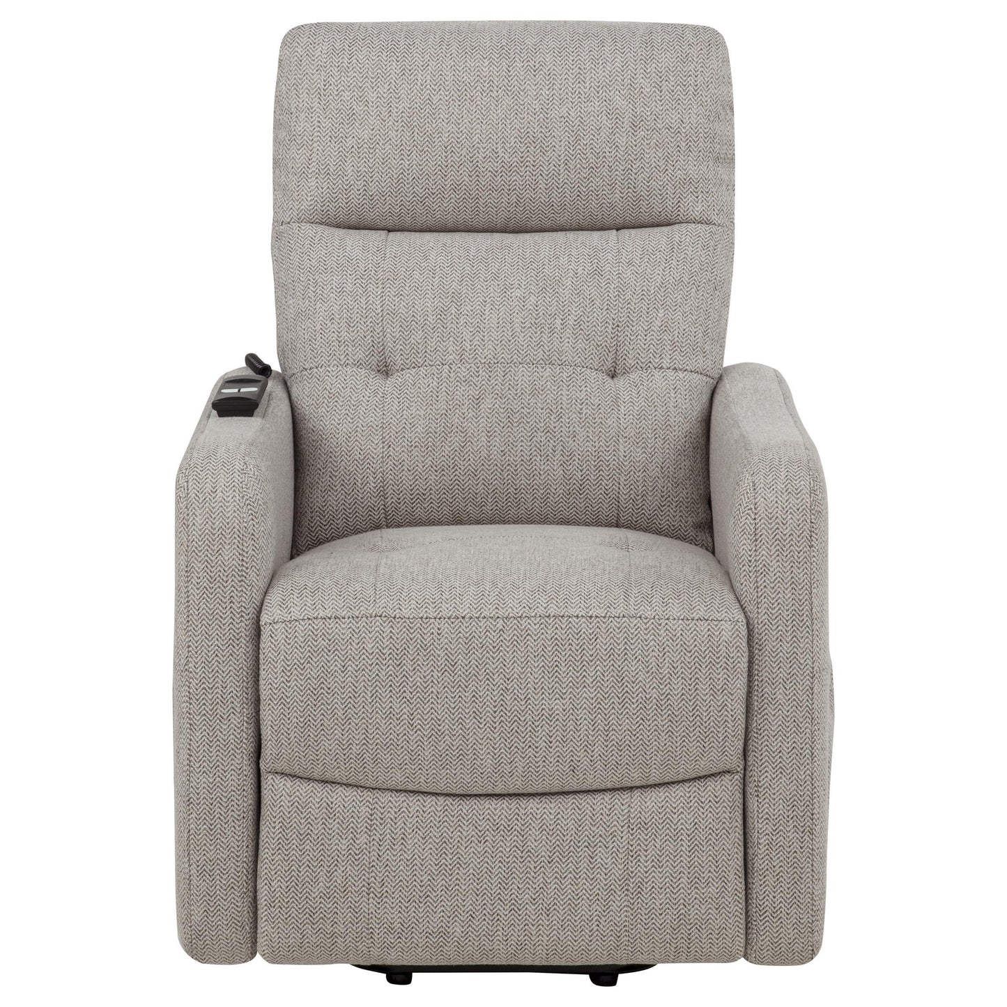  Coaster Furniture Dayes 600131P Upholstered Power Lift Recliner Chair - Taupe IMAGE 6
