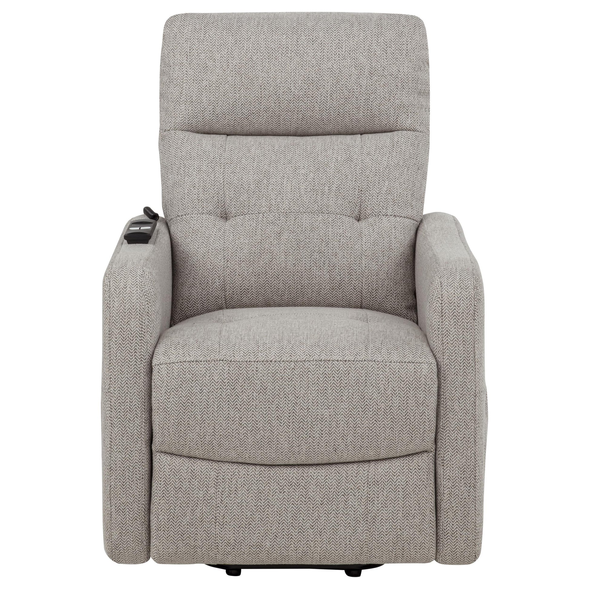  Coaster Furniture Dayes 600131P Upholstered Power Lift Recliner Chair - Taupe IMAGE 6