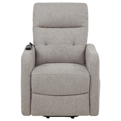  Coaster Furniture Dayes 600131P Upholstered Power Lift Recliner Chair - Taupe IMAGE 6