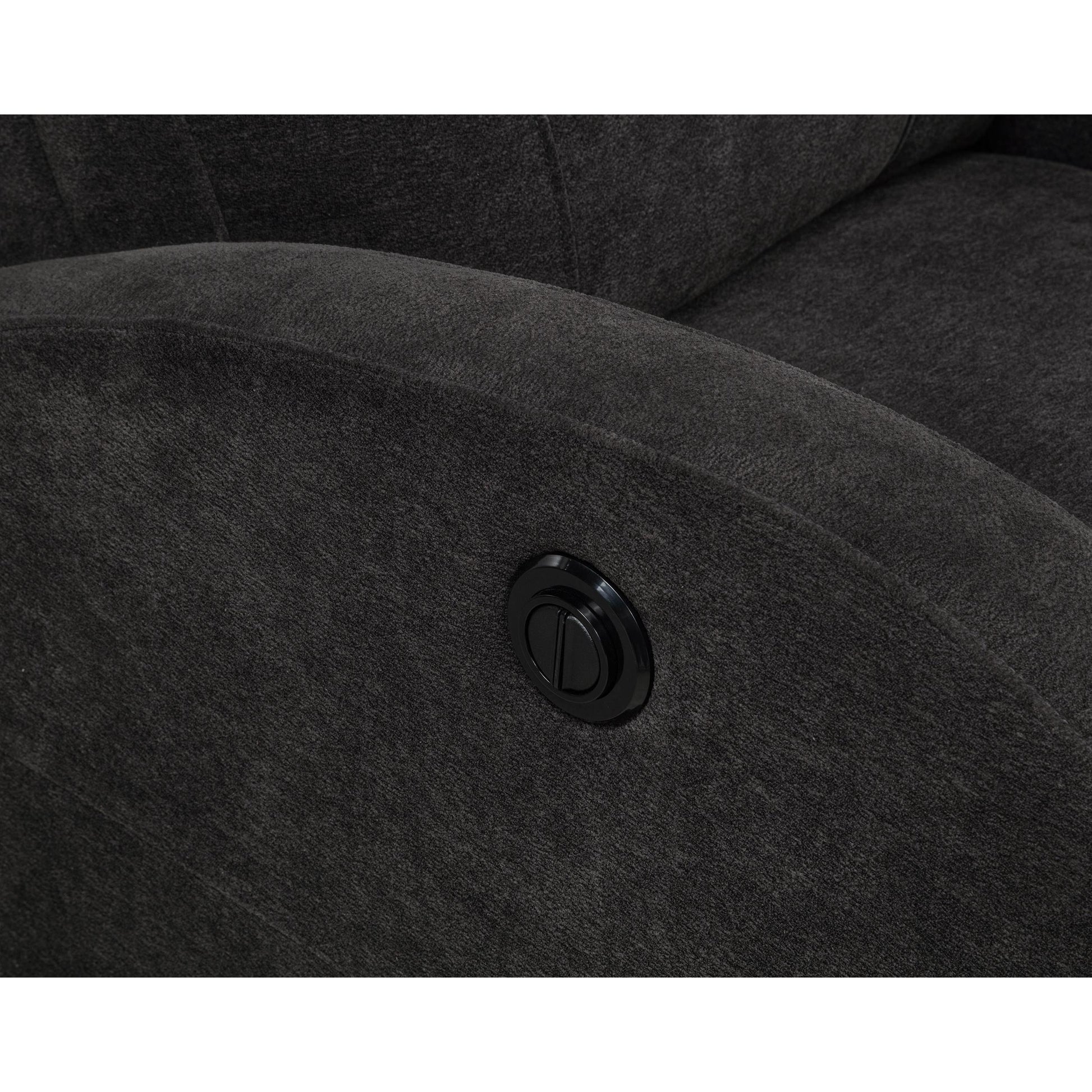  Coaster Furniture Grant 603293P Fabric Upholstered Power Recliner Chair - Charcoal Grey IMAGE 7