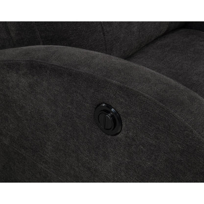  Coaster Furniture Grant 603293P Fabric Upholstered Power Recliner Chair - Charcoal Grey IMAGE 7