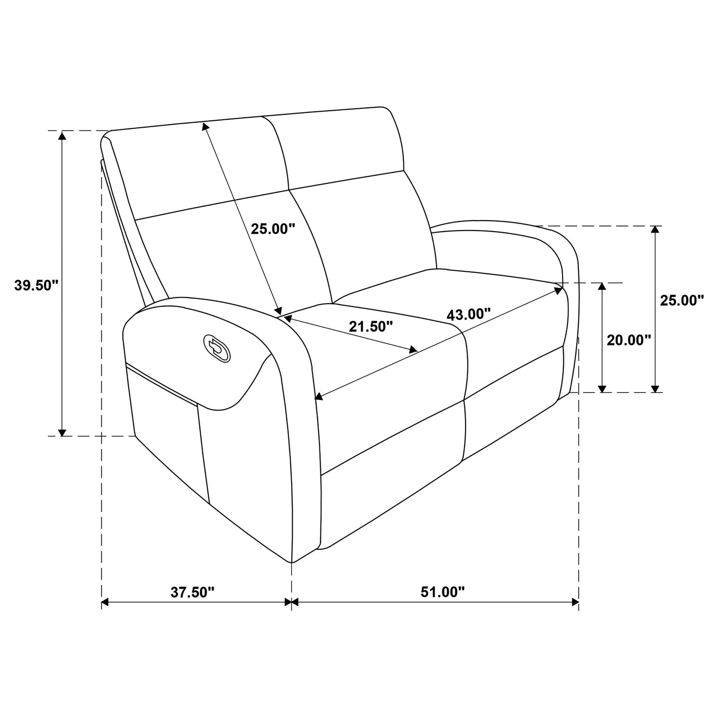  Coaster Furniture Hamilton 603372 Chenille Upholstered Manual Reclining Loveseat - Sand IMAGE 11