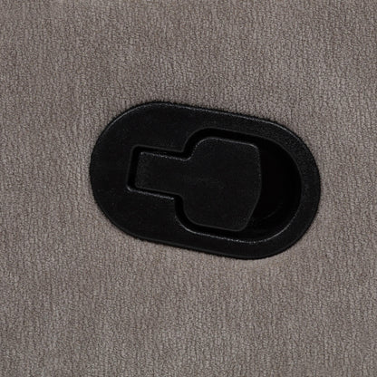  Coaster Furniture Hamilton 603373 Chenille Upholstered Manual Glider Recliner - Sand IMAGE 2