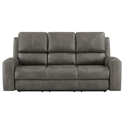  Coaster Furniture Brickston 603431PPP Triple Power Reclining Sofa - Charcoal IMAGE 10