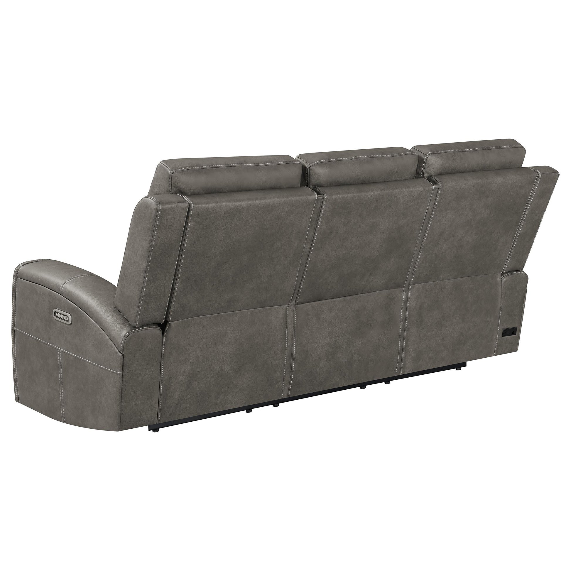  Coaster Furniture Brickston 603431PPP Triple Power Reclining Sofa - Charcoal IMAGE 2