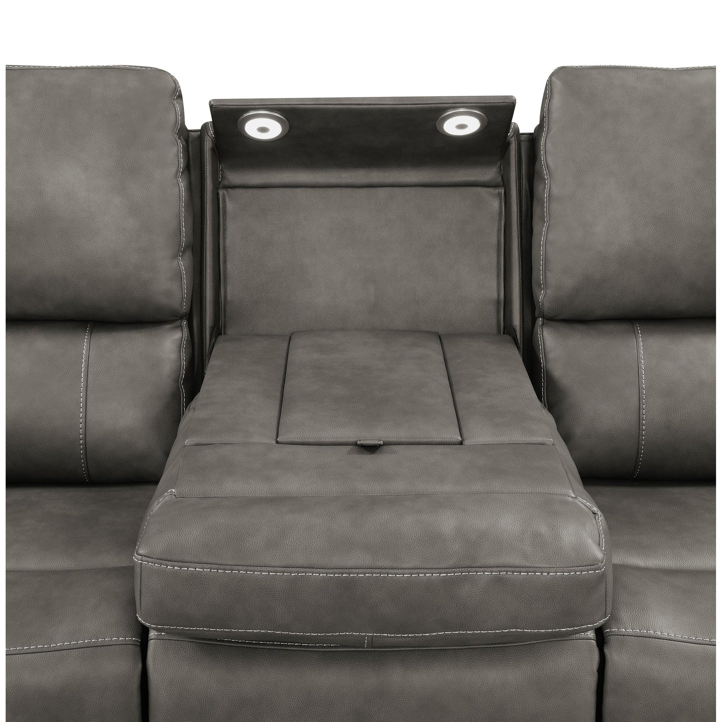  Coaster Furniture Brickston 603431PPP Triple Power Reclining Sofa - Charcoal IMAGE 7