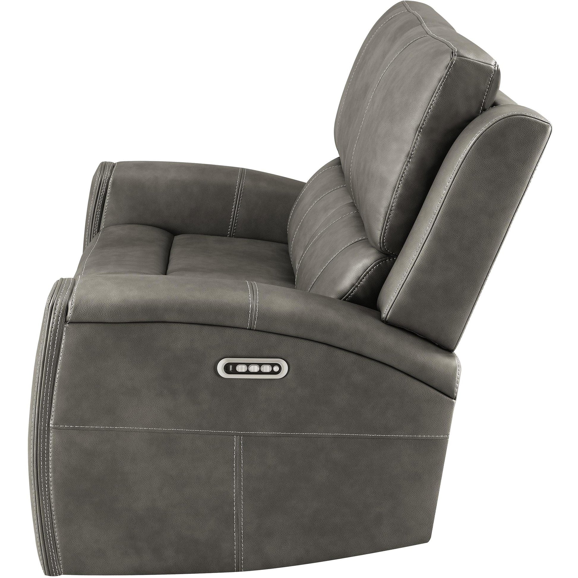  Coaster Furniture Brickston 603432PPP Triple Power Reclining Loveseat - Charcoal IMAGE 6