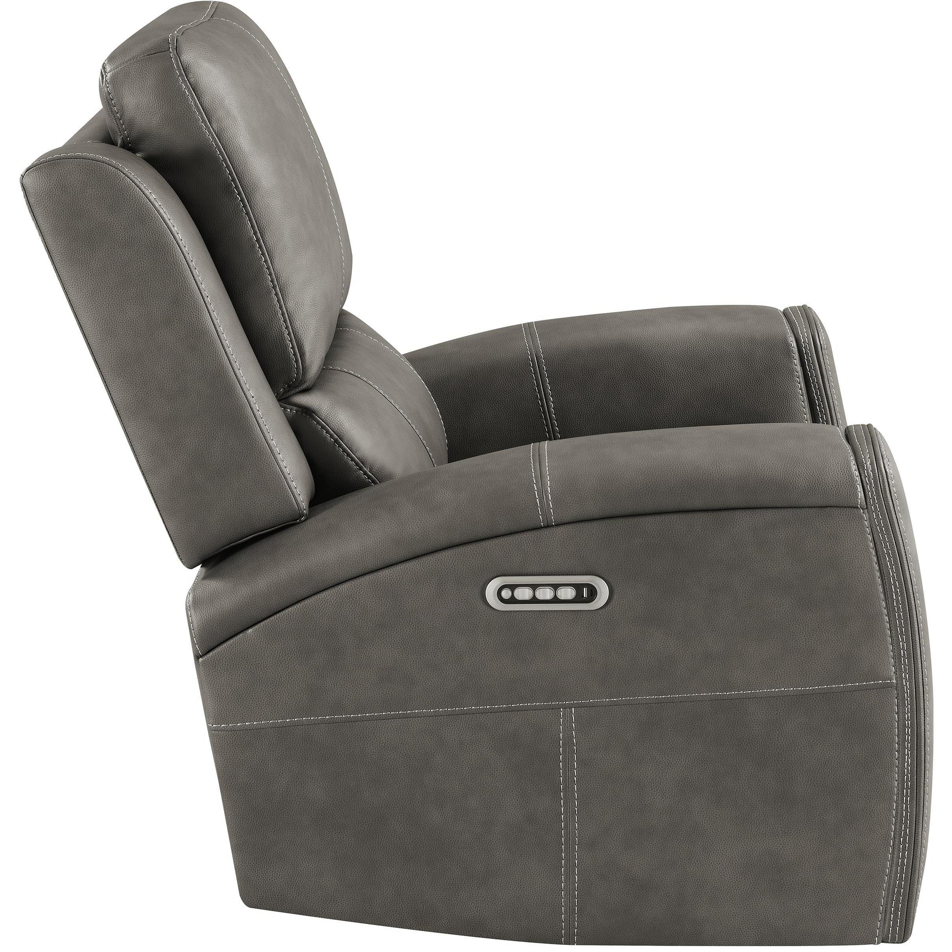  Coaster Furniture Brickston 603433PPP Triple Power Swivel Glider Recliner - Charcoal IMAGE 10