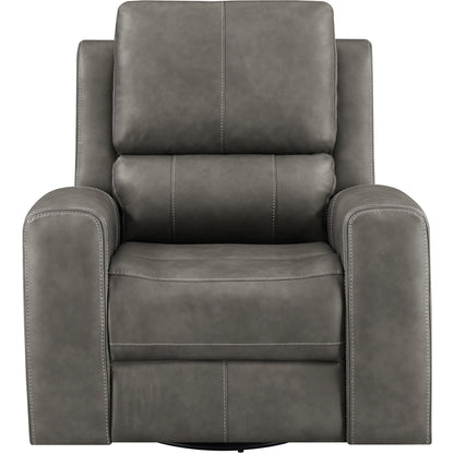  Coaster Furniture Brickston 603433PPP Triple Power Swivel Glider Recliner - Charcoal IMAGE 5