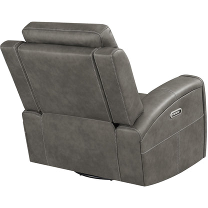  Coaster Furniture Brickston 603433PPP Triple Power Swivel Glider Recliner - Charcoal IMAGE 9