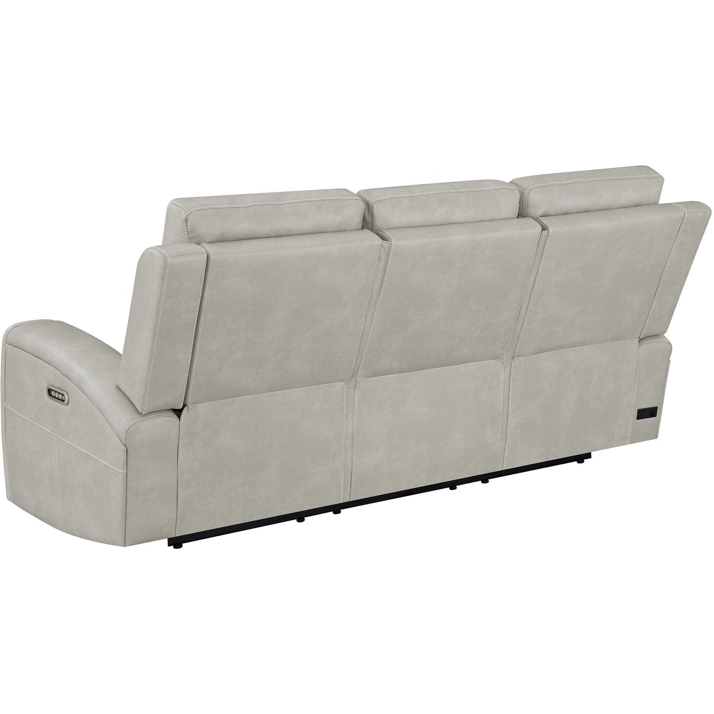  Coaster Furniture Brickston 603434PPP Triple Power Reclining Sofa - Grey IMAGE 6