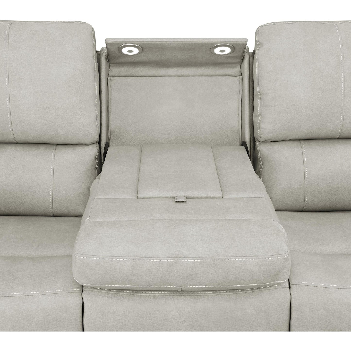  Coaster Furniture Brickston 603434PPP Triple Power Reclining Sofa - Grey IMAGE 8