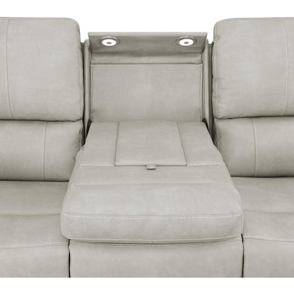  Coaster Furniture Brickston 603434PPP Triple Power Reclining Sofa - Grey IMAGE 8