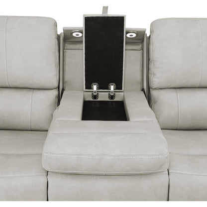  Coaster Furniture Brickston 603434PPP Triple Power Reclining Sofa - Grey IMAGE 9