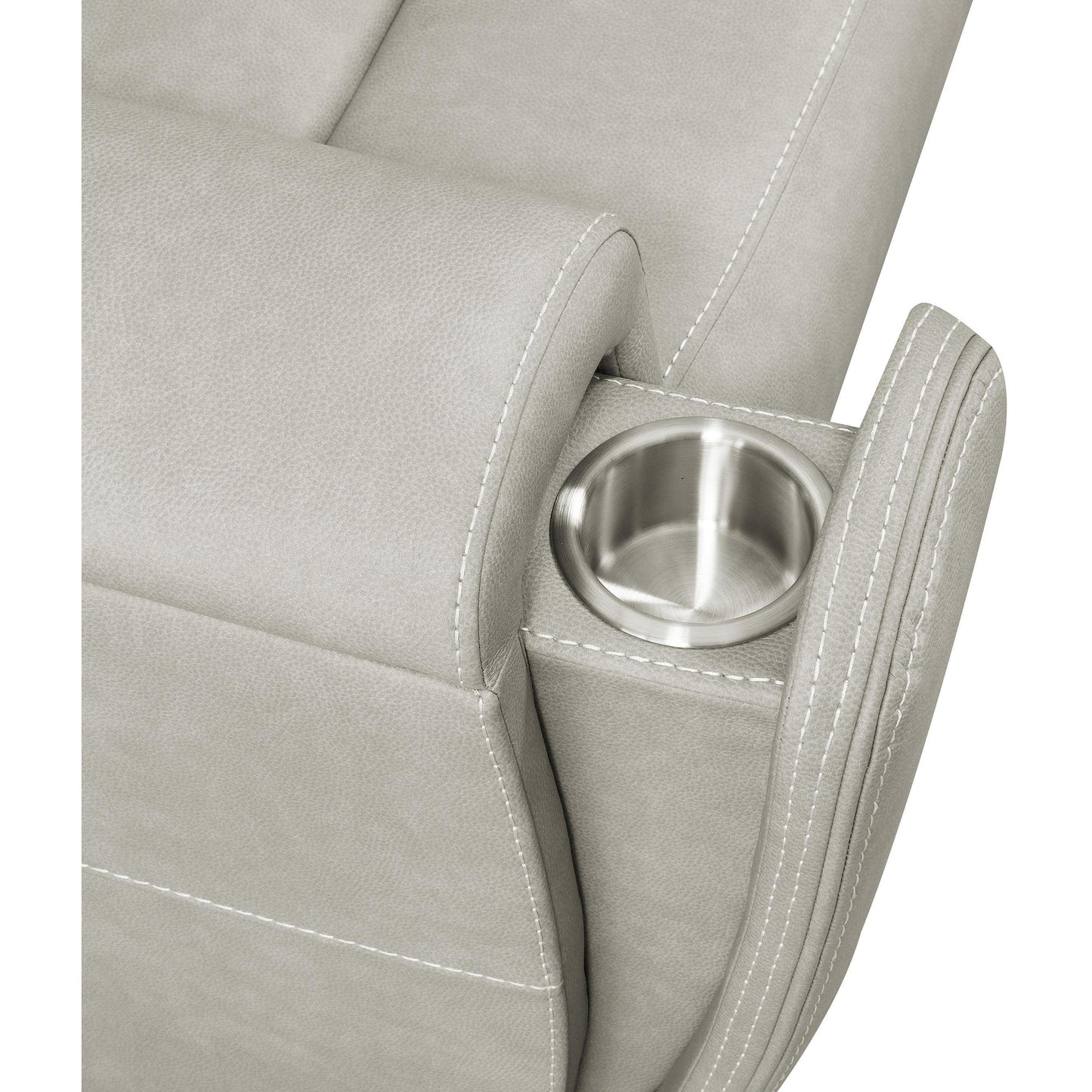  Coaster Furniture Brickston 603436PPP Triple Power Swivel Glider Recliner - Grey IMAGE 12