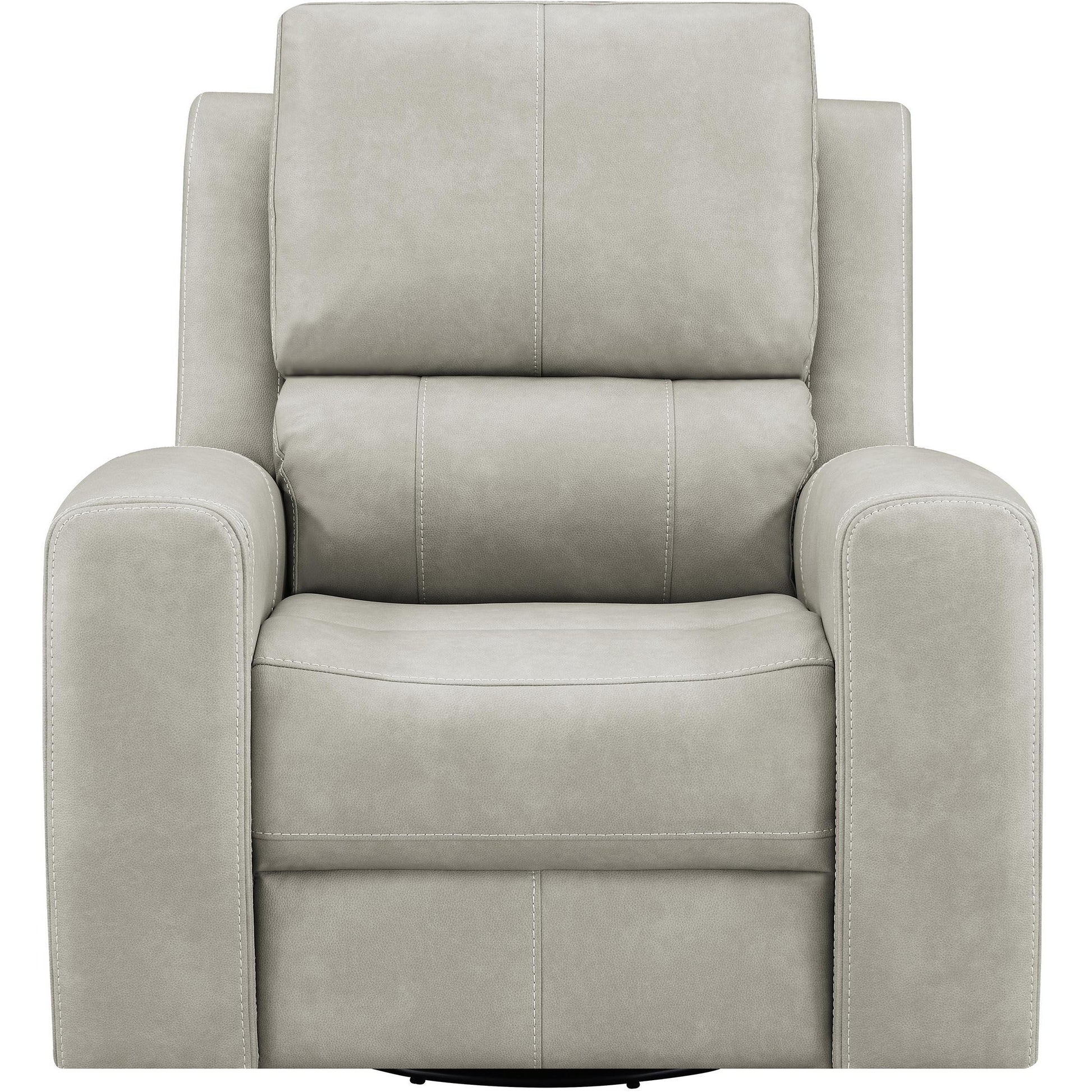  Coaster Furniture Brickston 603436PPP Triple Power Swivel Glider Recliner - Grey IMAGE 5