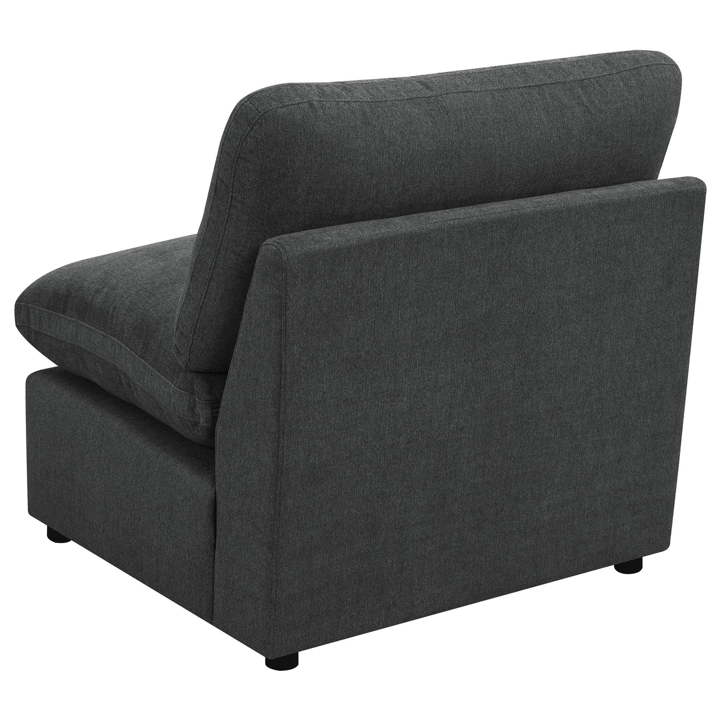  Coaster Furniture Collins 609530AC Modular Armless Chair - Dark Grey IMAGE 5