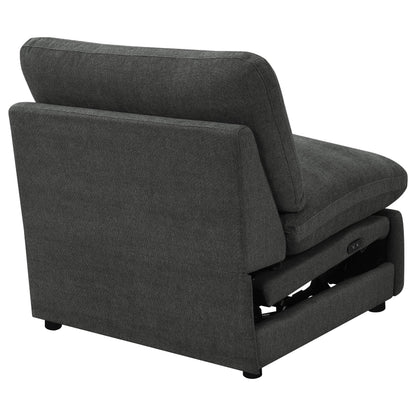  Coaster Furniture Collins 609530ARP Modular Power Armless Recliner - Dark Grey IMAGE 10