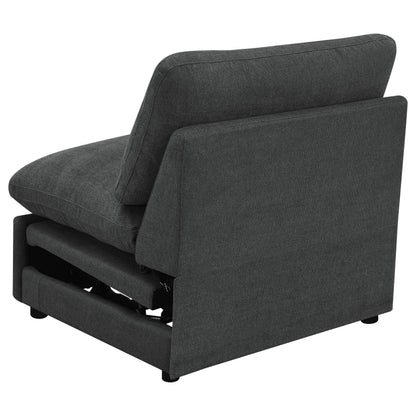  Coaster Furniture Collins 609530ARP Modular Power Armless Recliner - Dark Grey IMAGE 7
