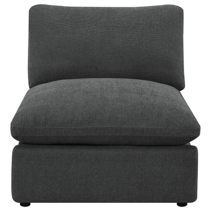  Coaster Furniture Collins 609530ARP Modular Power Armless Recliner - Dark Grey IMAGE 8