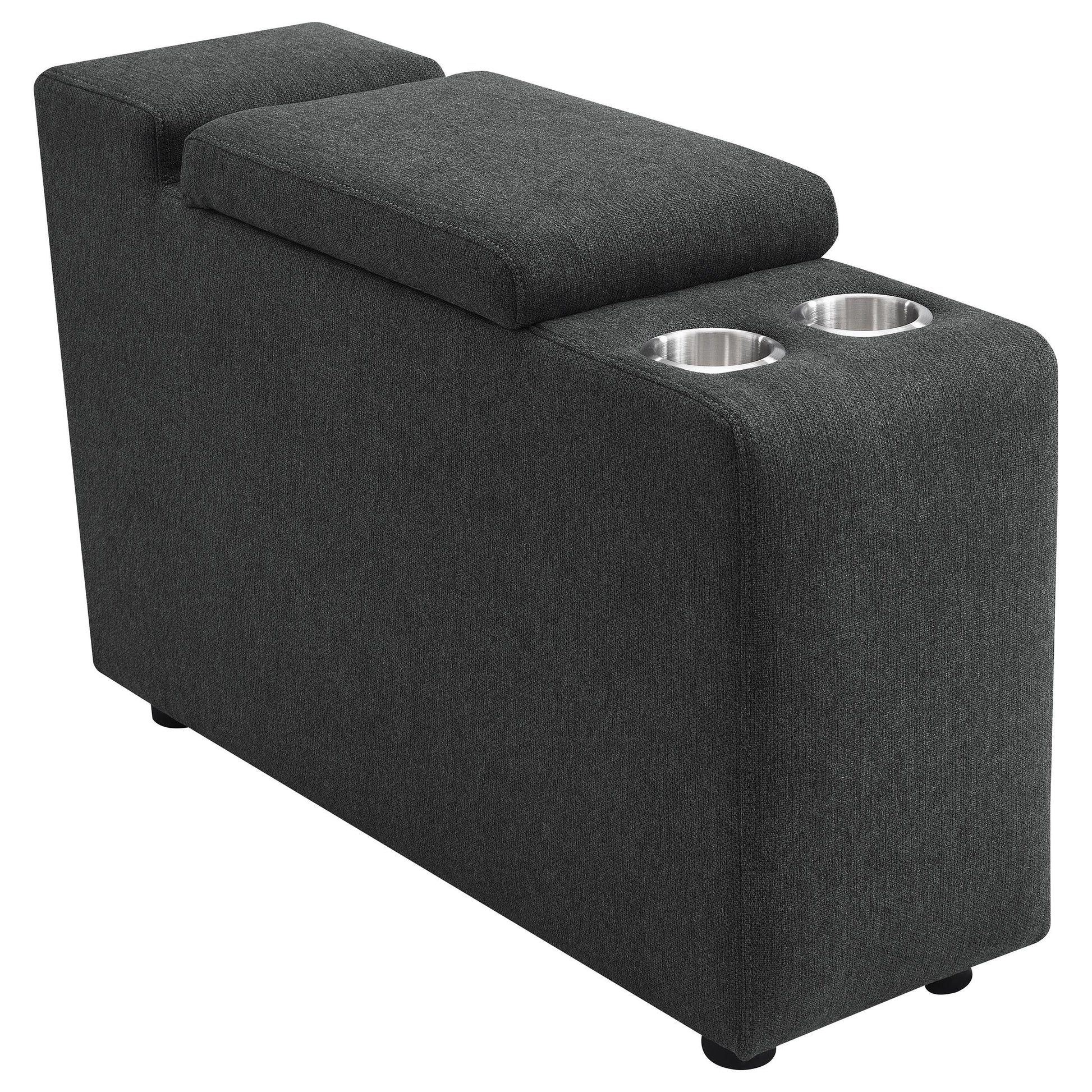  Coaster Furniture Collins 609530CON Upholstered Modular Storage Console - Dark Grey IMAGE 13