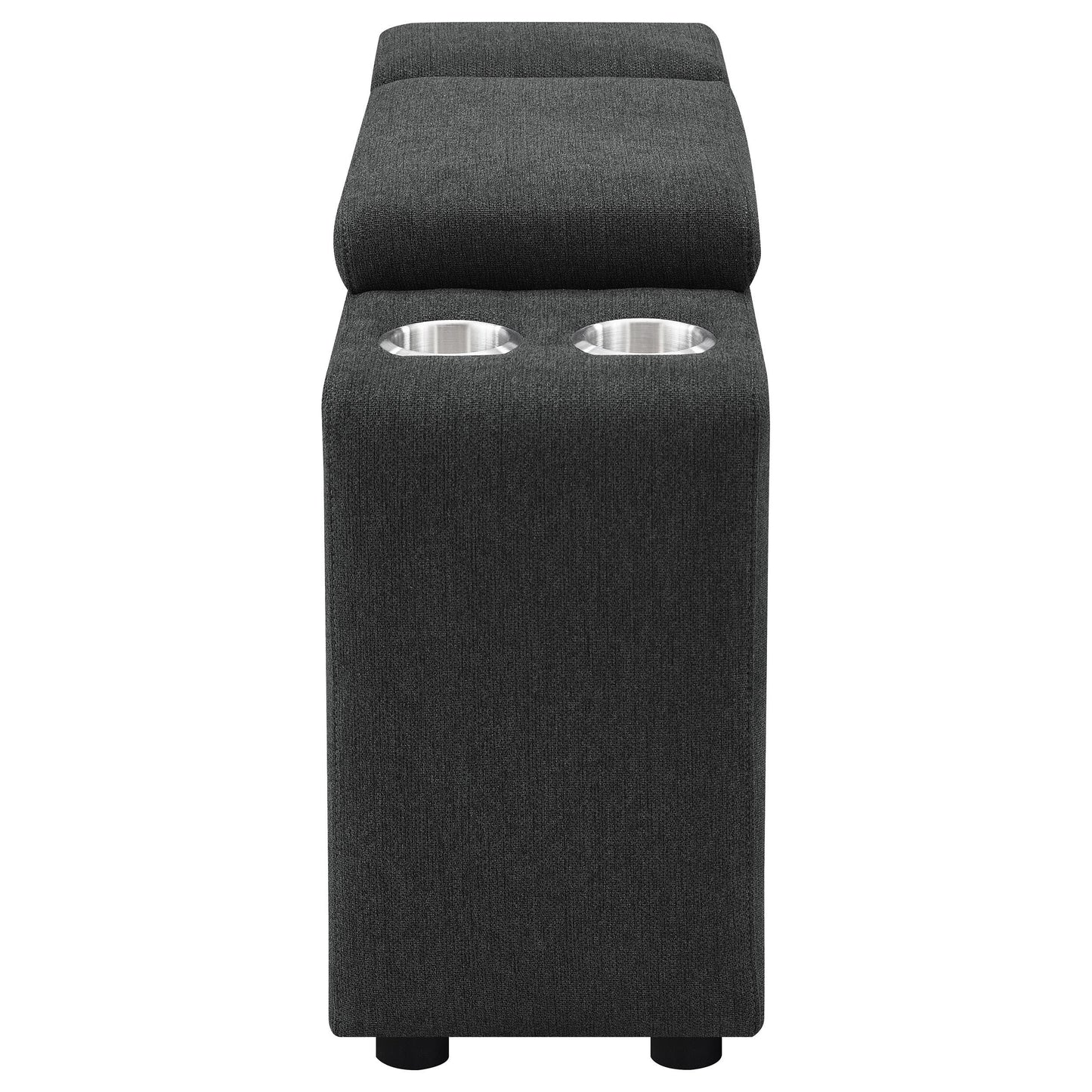  Coaster Furniture Collins 609530CON Upholstered Modular Storage Console - Dark Grey IMAGE 14
