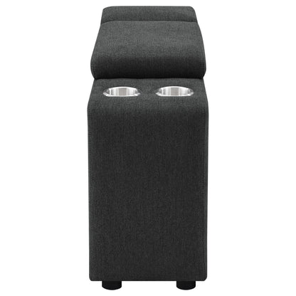  Coaster Furniture Collins 609530CON Upholstered Modular Storage Console - Dark Grey IMAGE 14