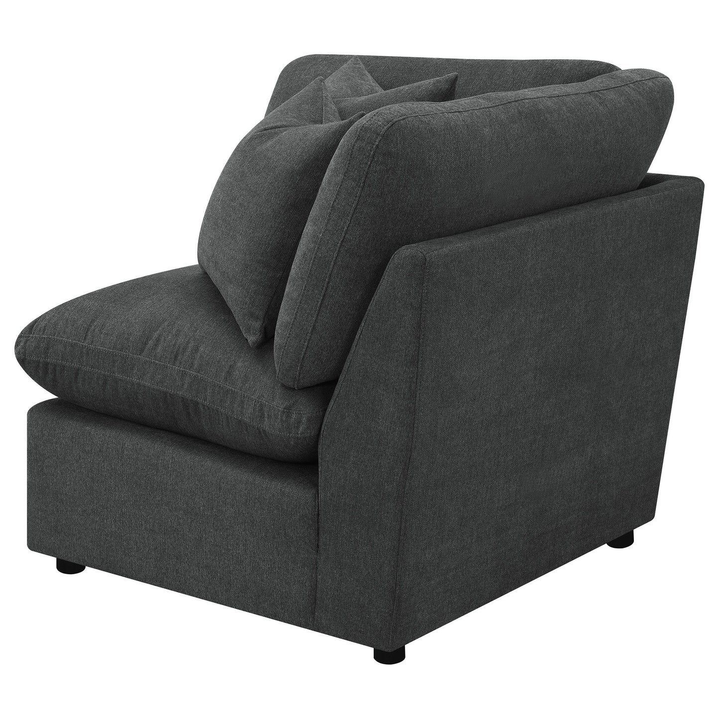  Coaster Furniture Collins 609530CRN Modular Corner Chair - Dark Grey IMAGE 6
