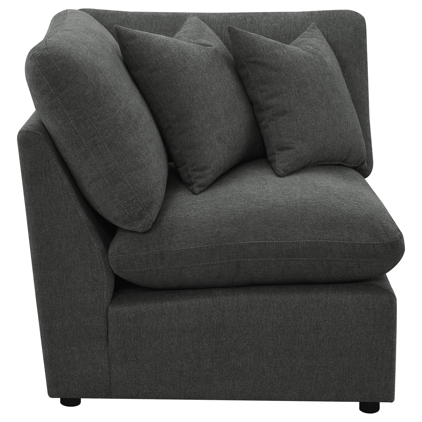  Coaster Furniture Collins 609530CRN Modular Corner Chair - Dark Grey IMAGE 7