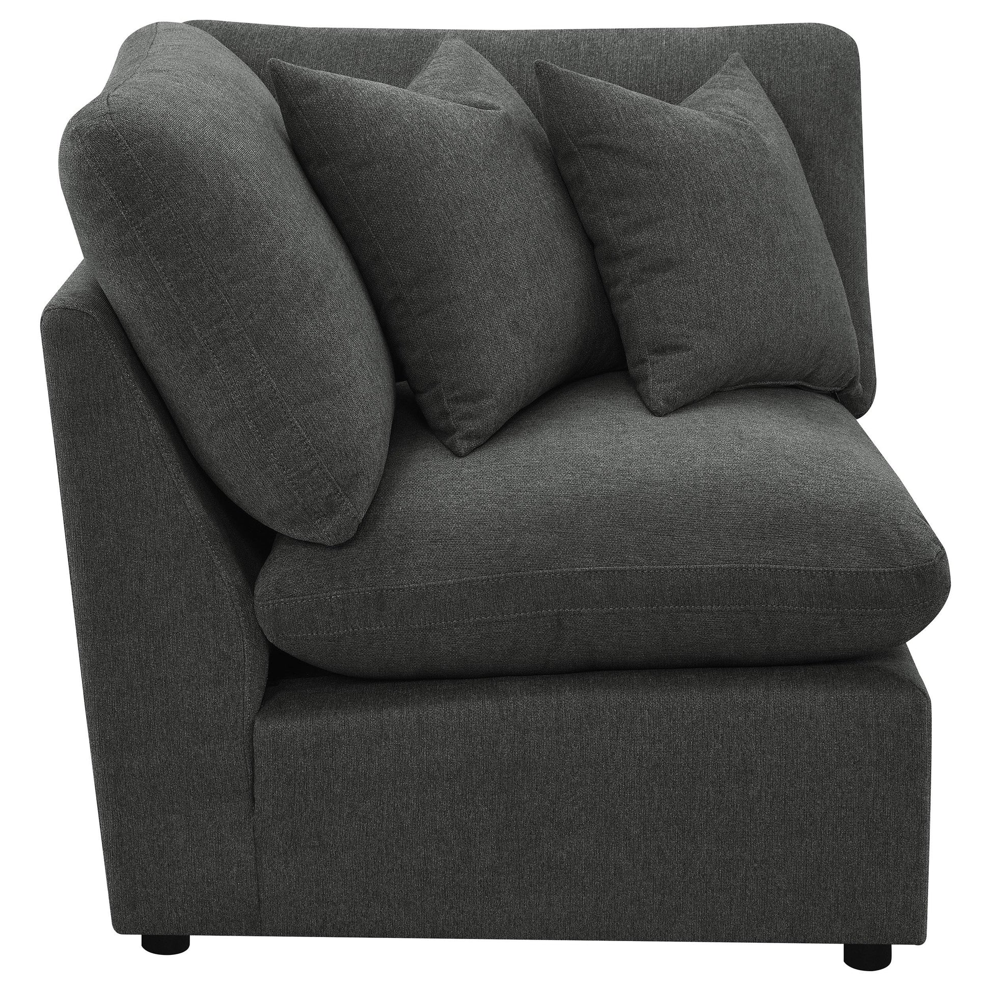  Coaster Furniture Collins 609530CRN Modular Corner Chair - Dark Grey IMAGE 7