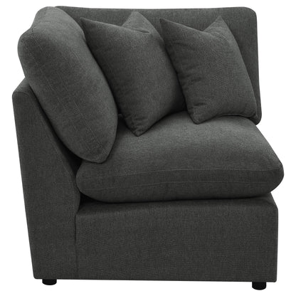  Coaster Furniture Collins 609530CRN Modular Corner Chair - Dark Grey IMAGE 7