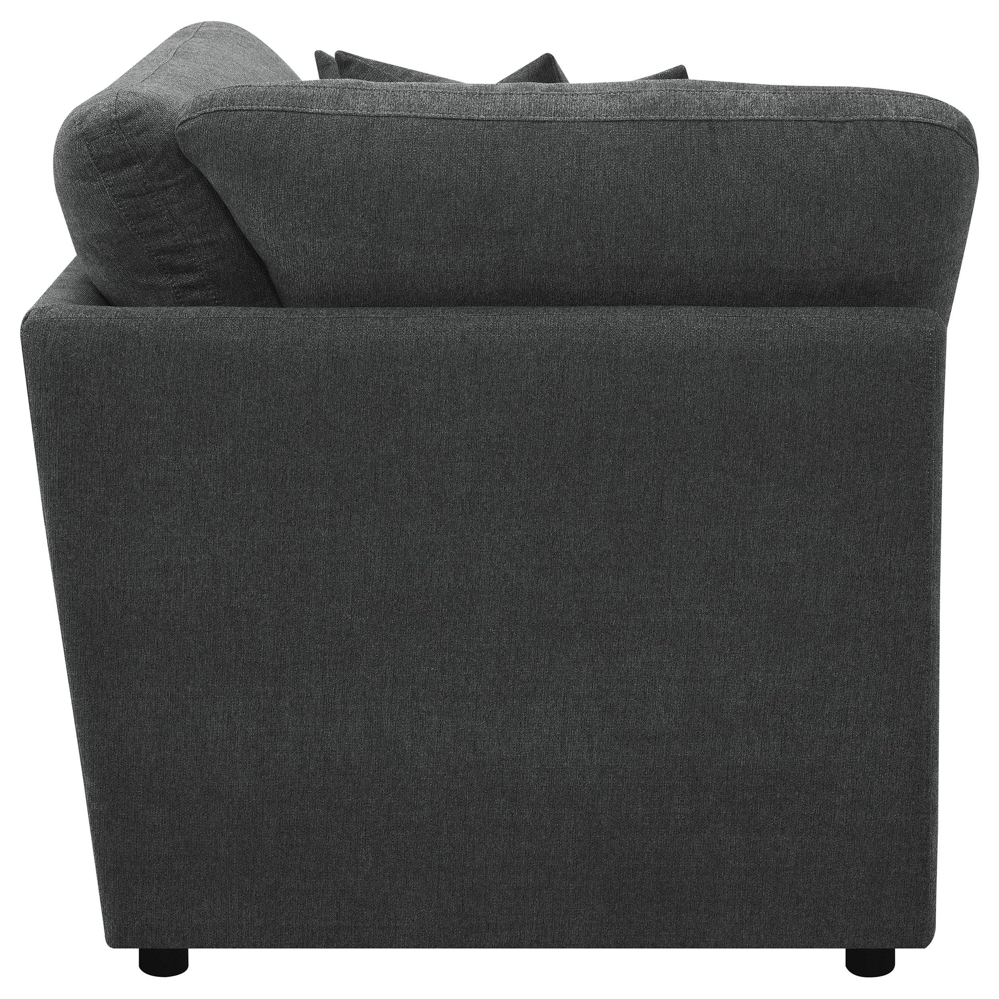  Coaster Furniture Collins 609530CRN Modular Corner Chair - Dark Grey IMAGE 8